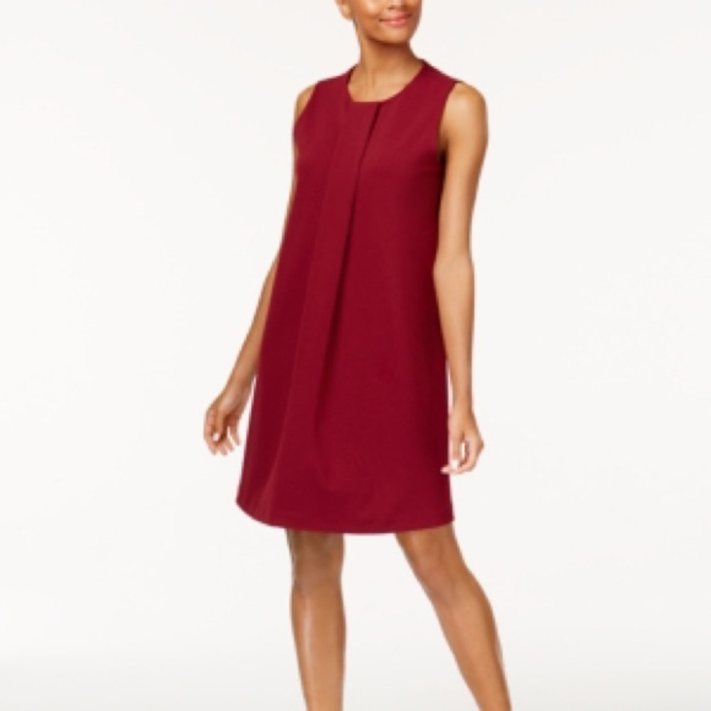 ALFANI Pleated A-Line Dress